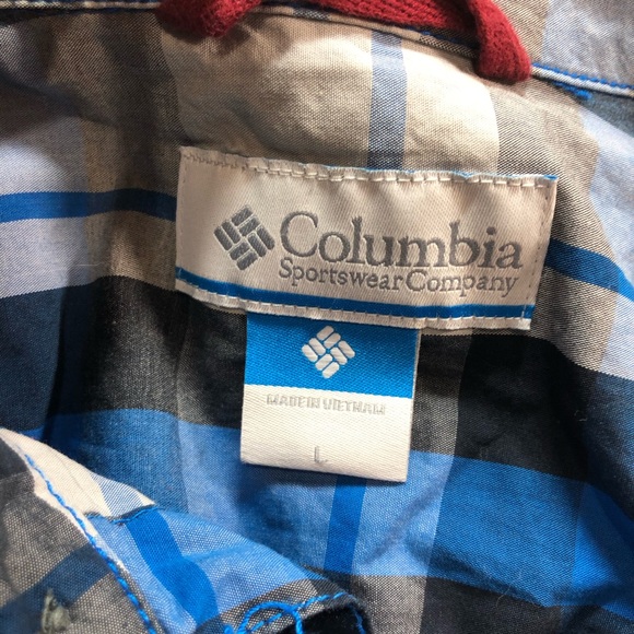 Columbia plaid Button down shirt long sleeve Large - Picture 7 of 8